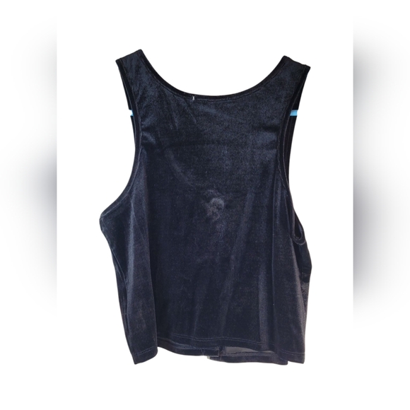 Love J Velour Crop Top Bejeweled Rope Ties - Picture 12 of 16